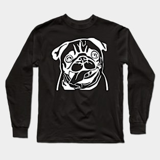 Charming Pug Pal - Adorable Pug Dog Long Sleeve T-Shirt